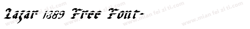 Lazar 1389 Free Font字体转换